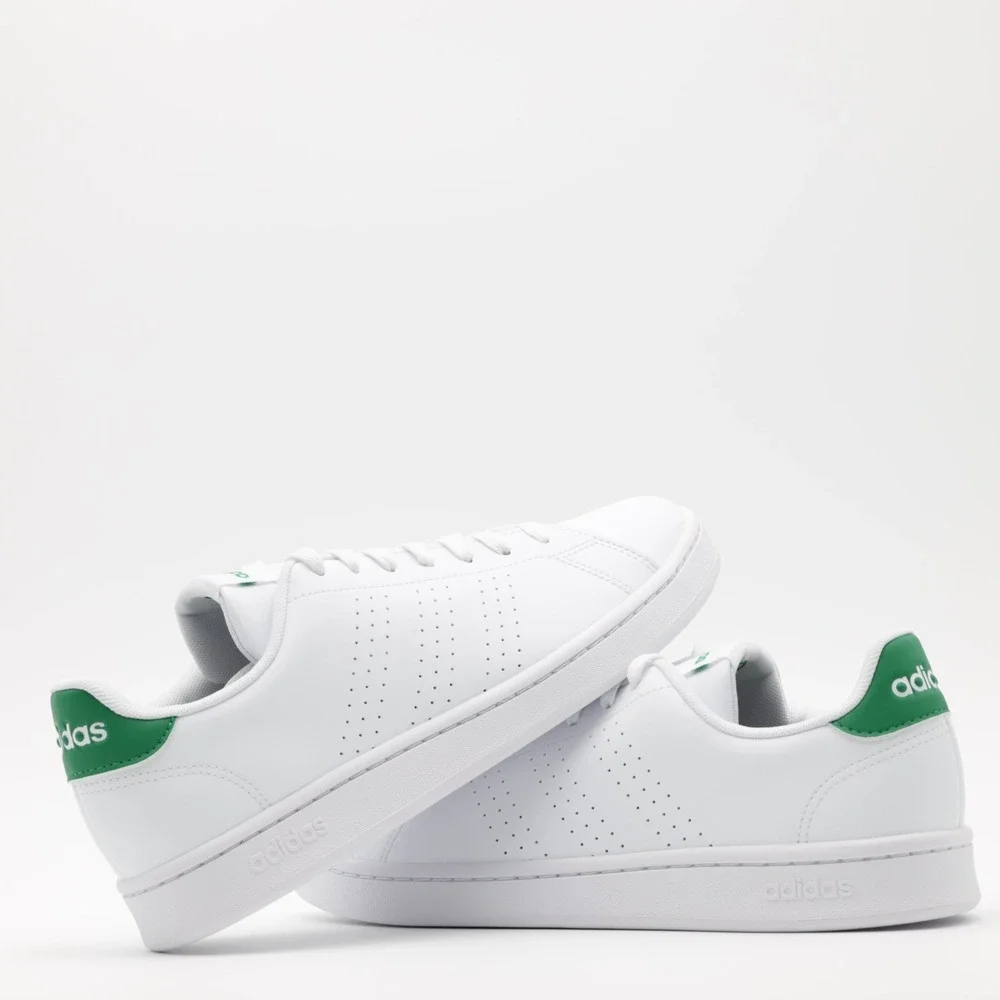 Adidas Men's Advantage‎ Comfortable Athletic Low Top Shoes White/Green Size 8.5 - Picture 9 of 11